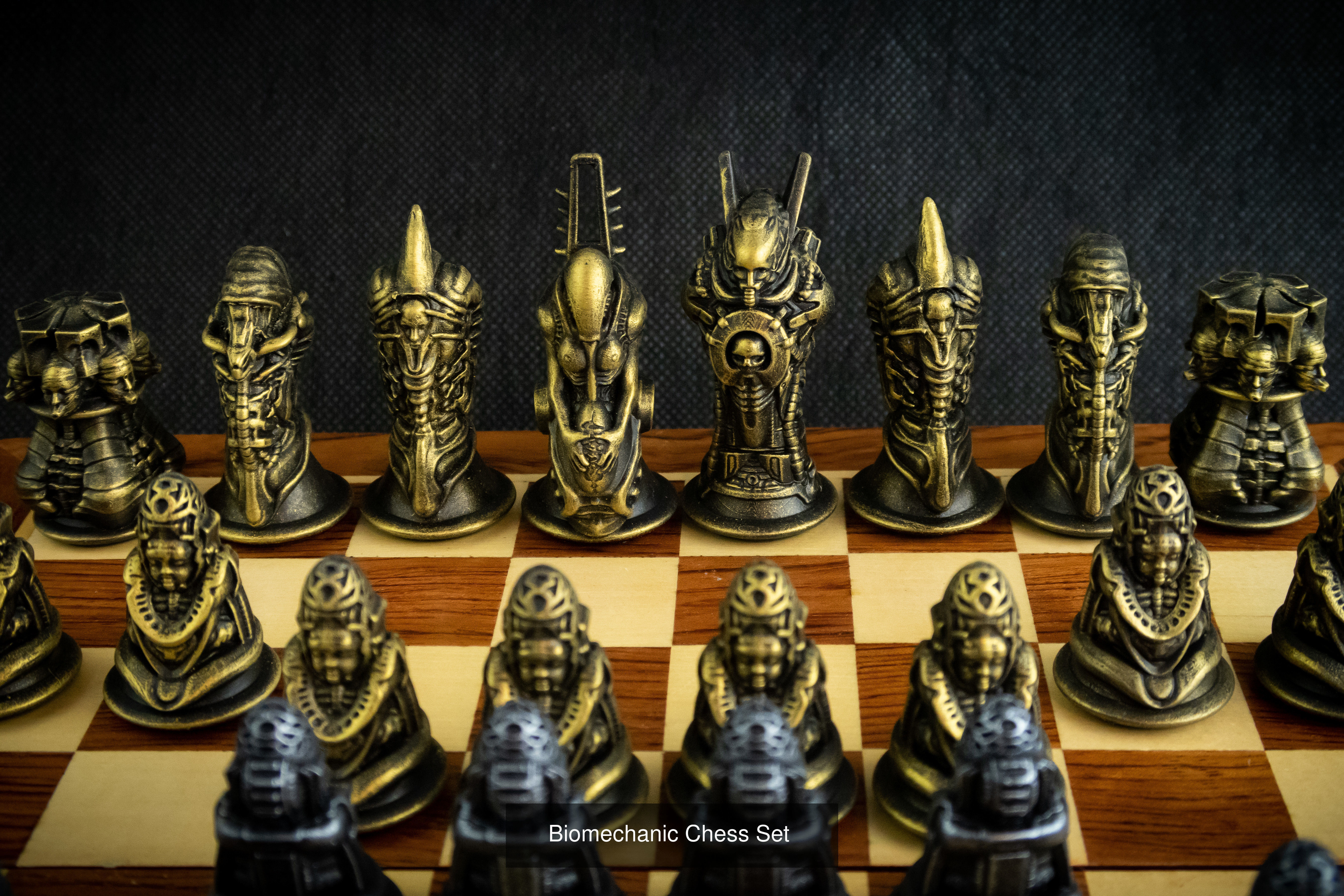 Biomechanic chess set collection _2