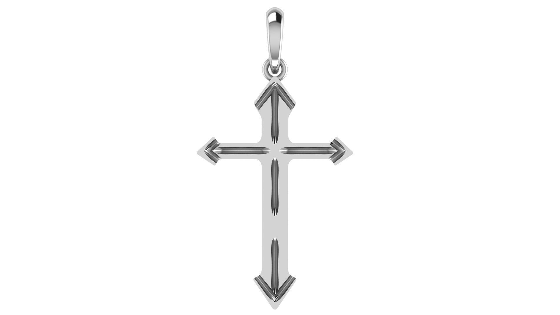 CROSS PENDANT CR81 3D print model_4