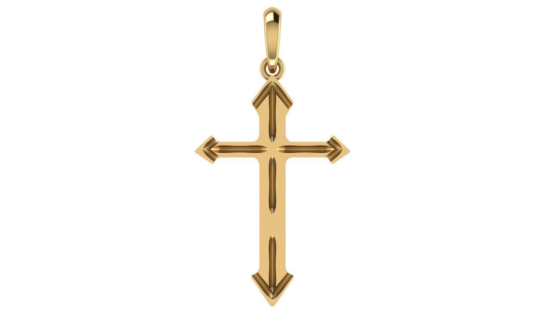 CROSS PENDANT CR81 3D print model_5