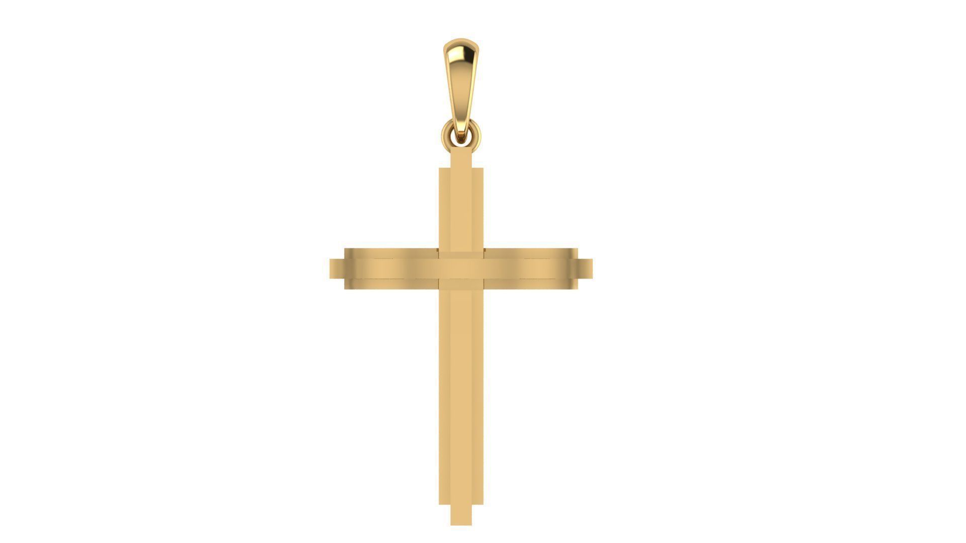 CROSS PENDANT CR83 3D print model_5