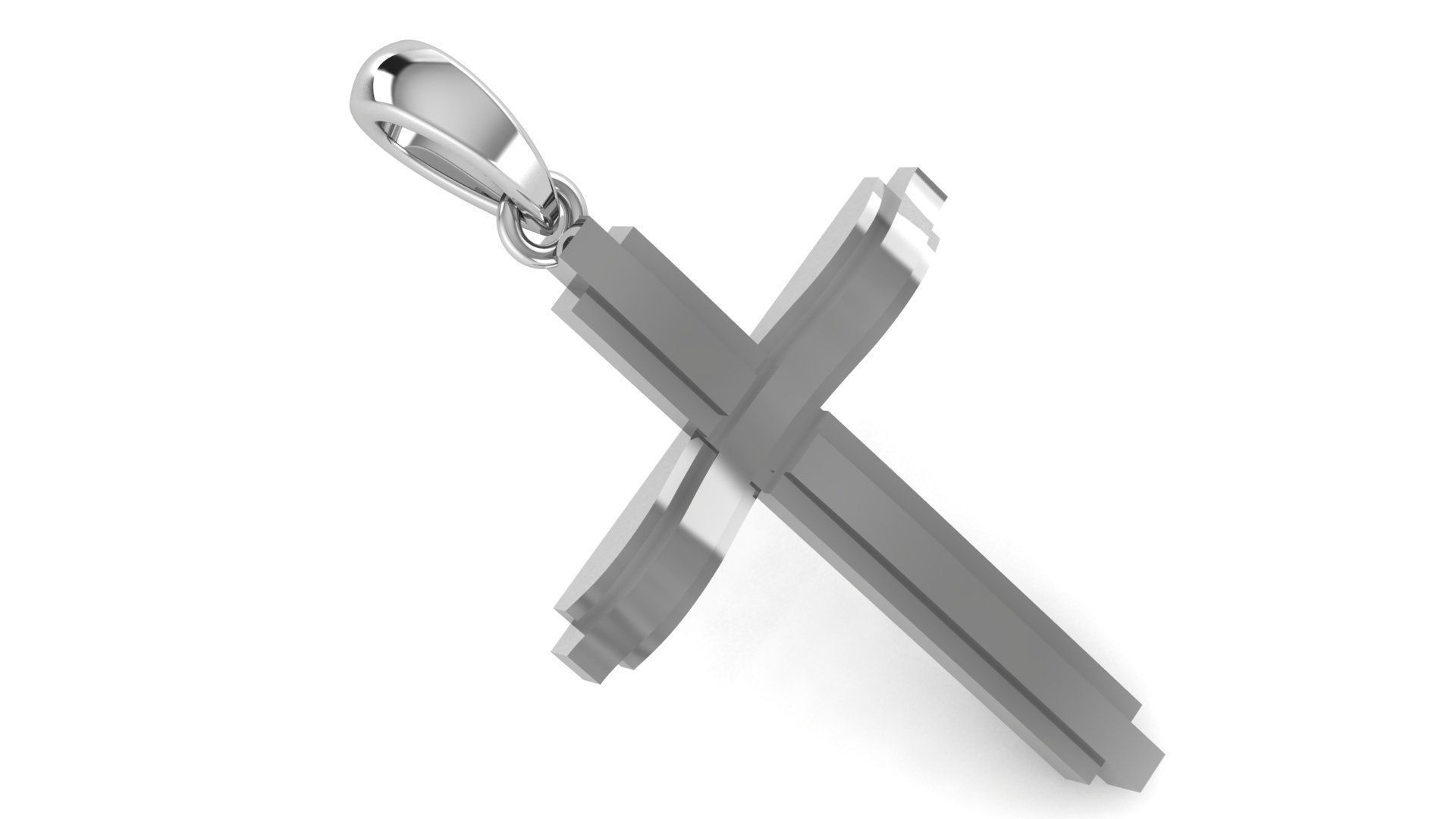 CROSS PENDANT CR83 3D print model_1