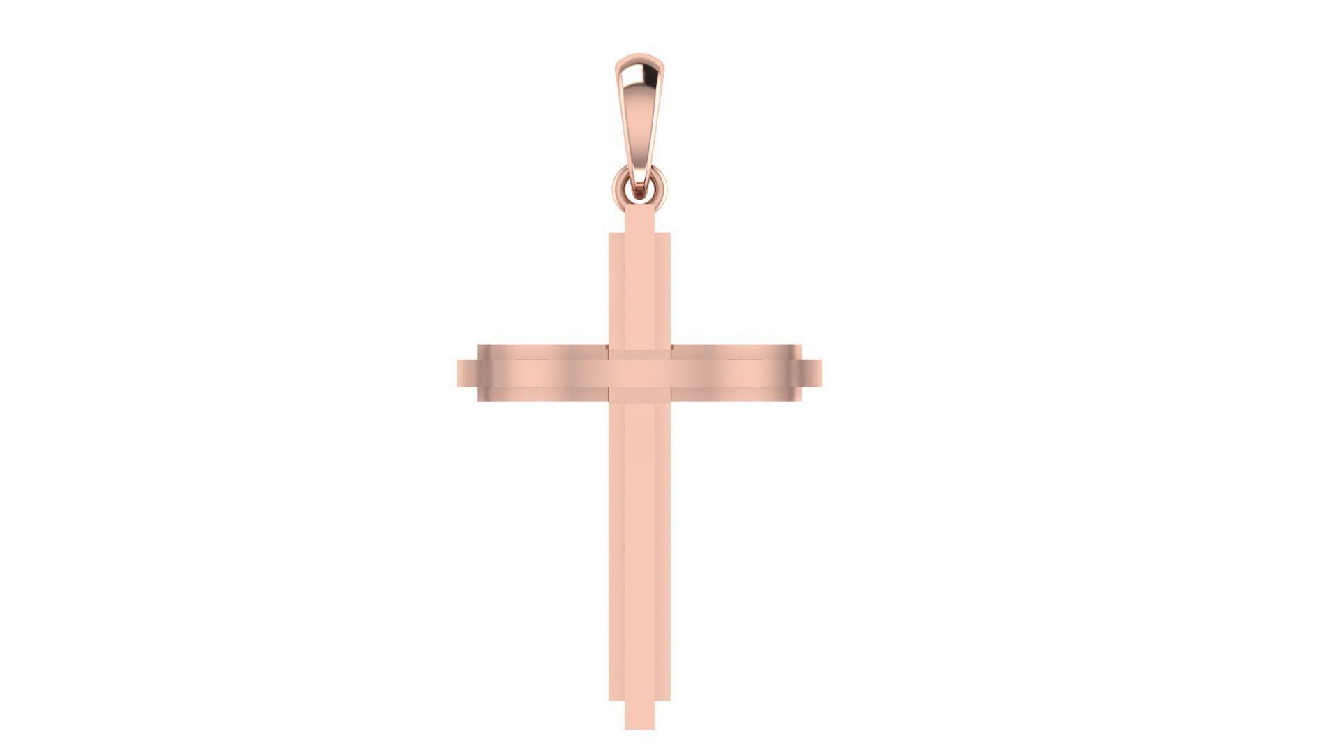 CROSS PENDANT CR83 3D print model_3