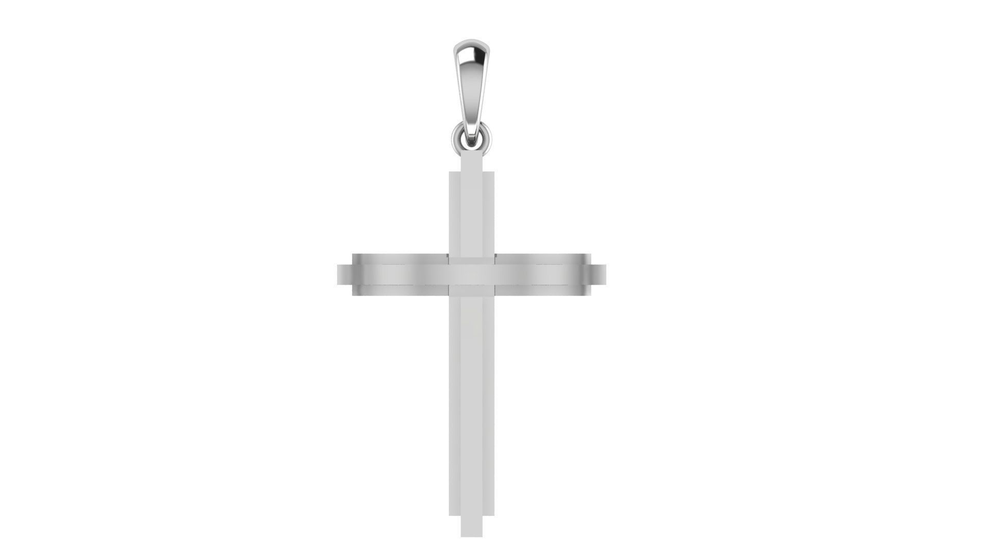 CROSS PENDANT CR83 3D print model_4