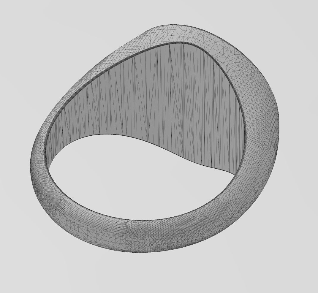 Diamond Cluster round hammered textured ring 3D print model_15