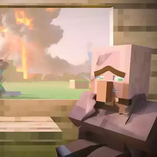 Minecraft Villager Free low-poly 3D model
