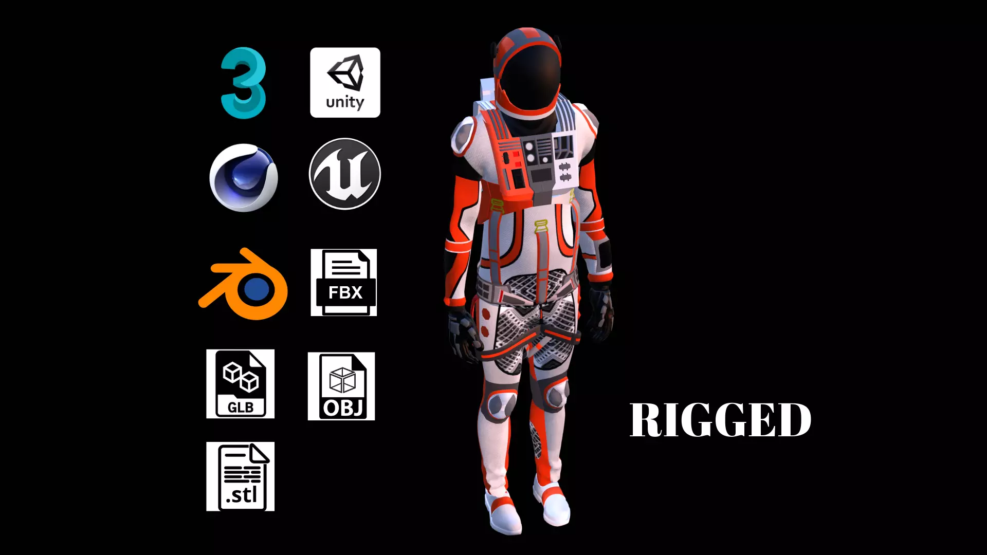 Astronaut Spacesuit 3D model