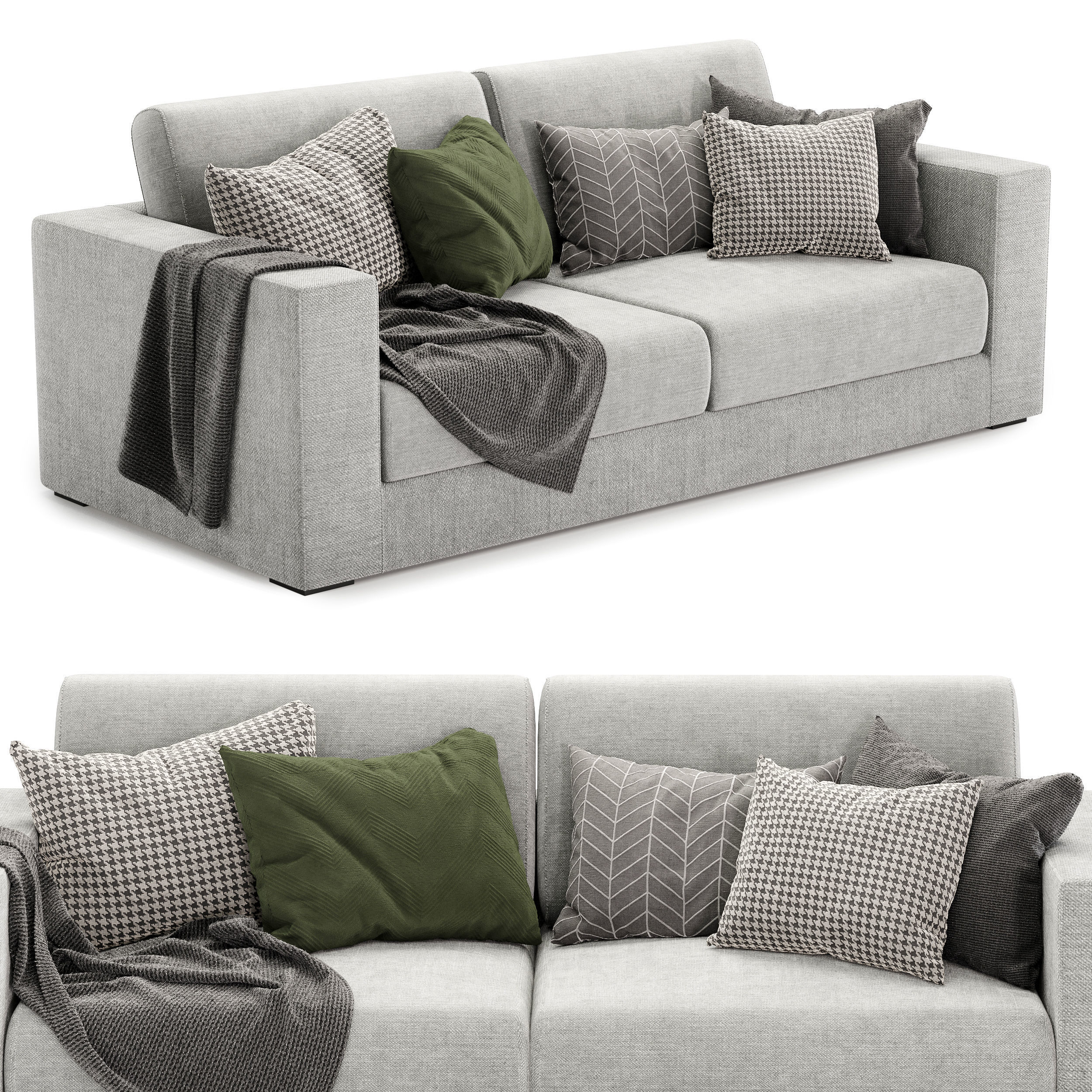 aspect fabric sofa 3D model_2