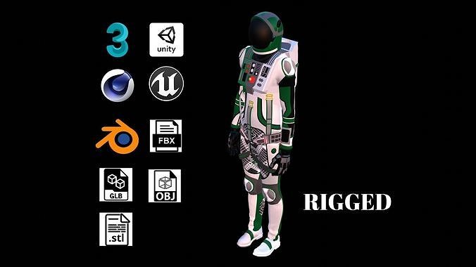 Astronaut Spacesuit Portugal 3D model
