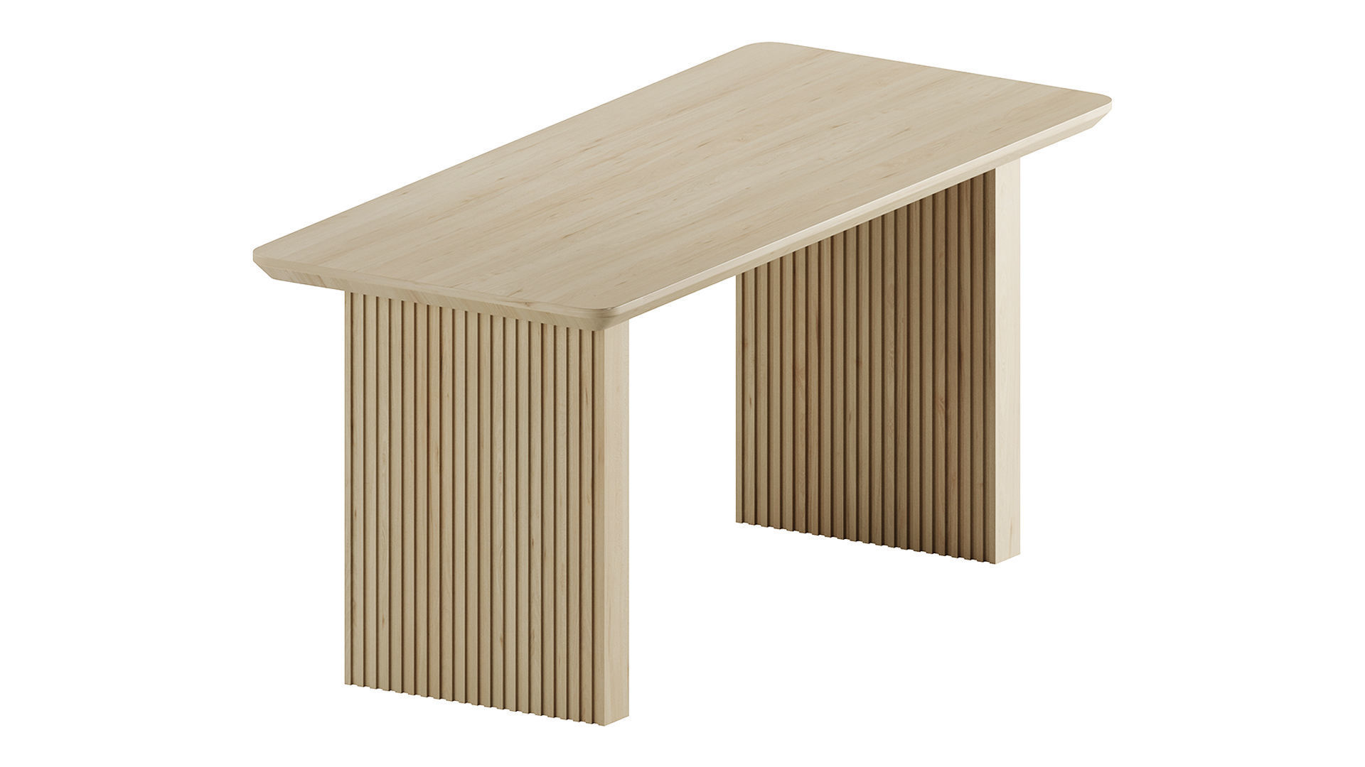 63 Rectangle Dining Table by Homary 3D model_6