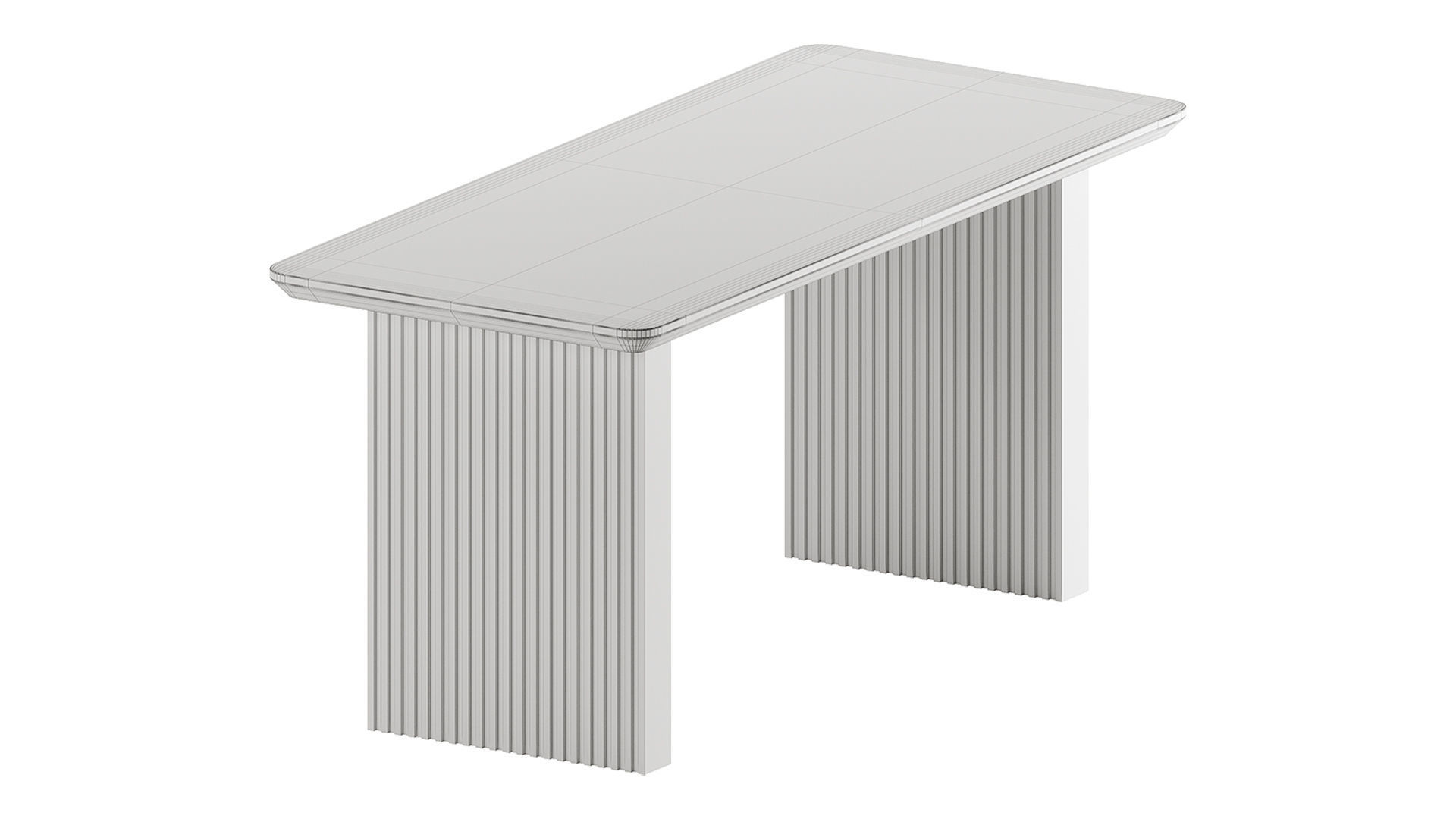 63 Rectangle Dining Table by Homary 3D model_8