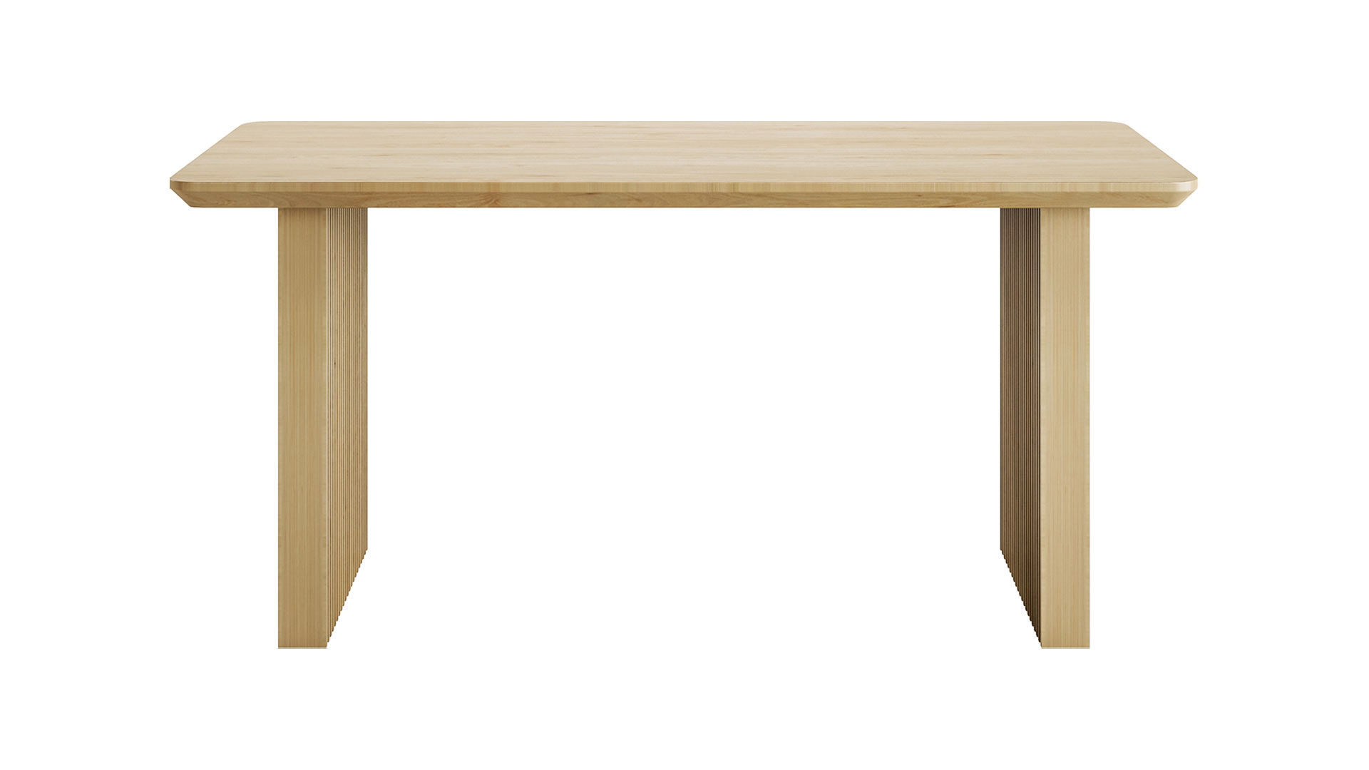 63 Rectangle Dining Table by Homary 3D model_2