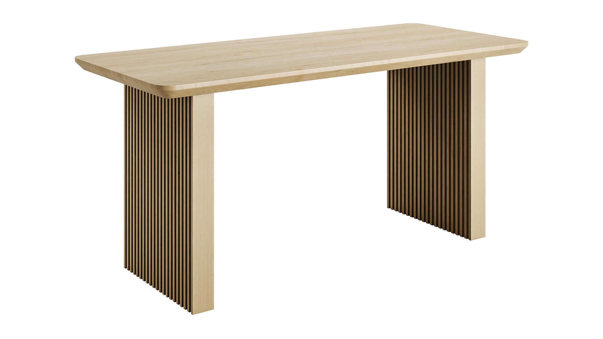 63 Rectangle Dining Table by Homary 3D model_1