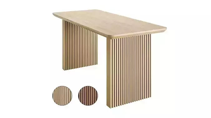 63 Rectangle Dining Table by Homary