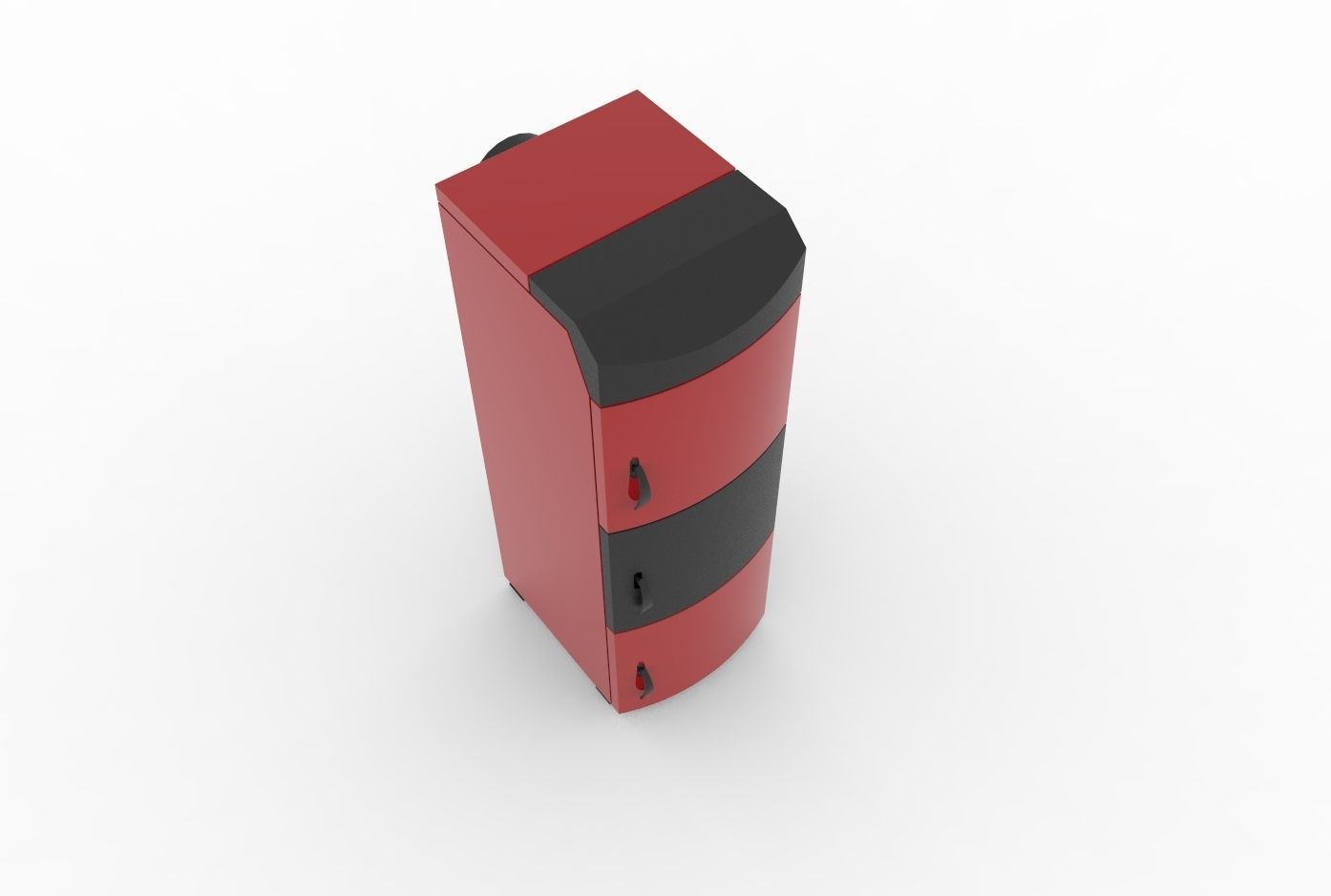 Solid fuel boiler 3D model_8