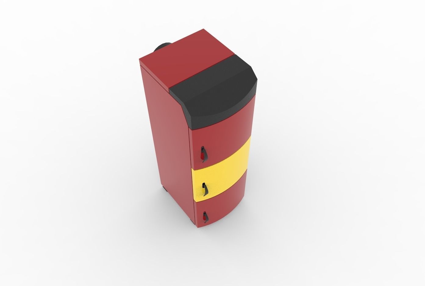 Solid fuel boiler 3D model_7