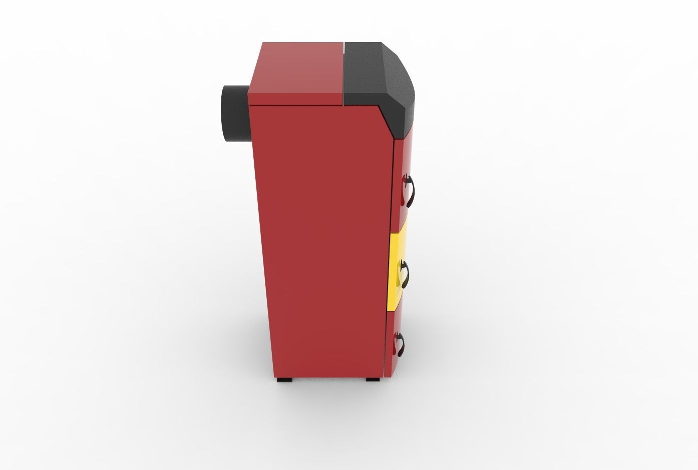 Solid fuel boiler 3D model_3