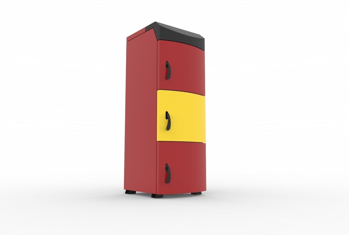 Solid fuel boiler 3D model_6