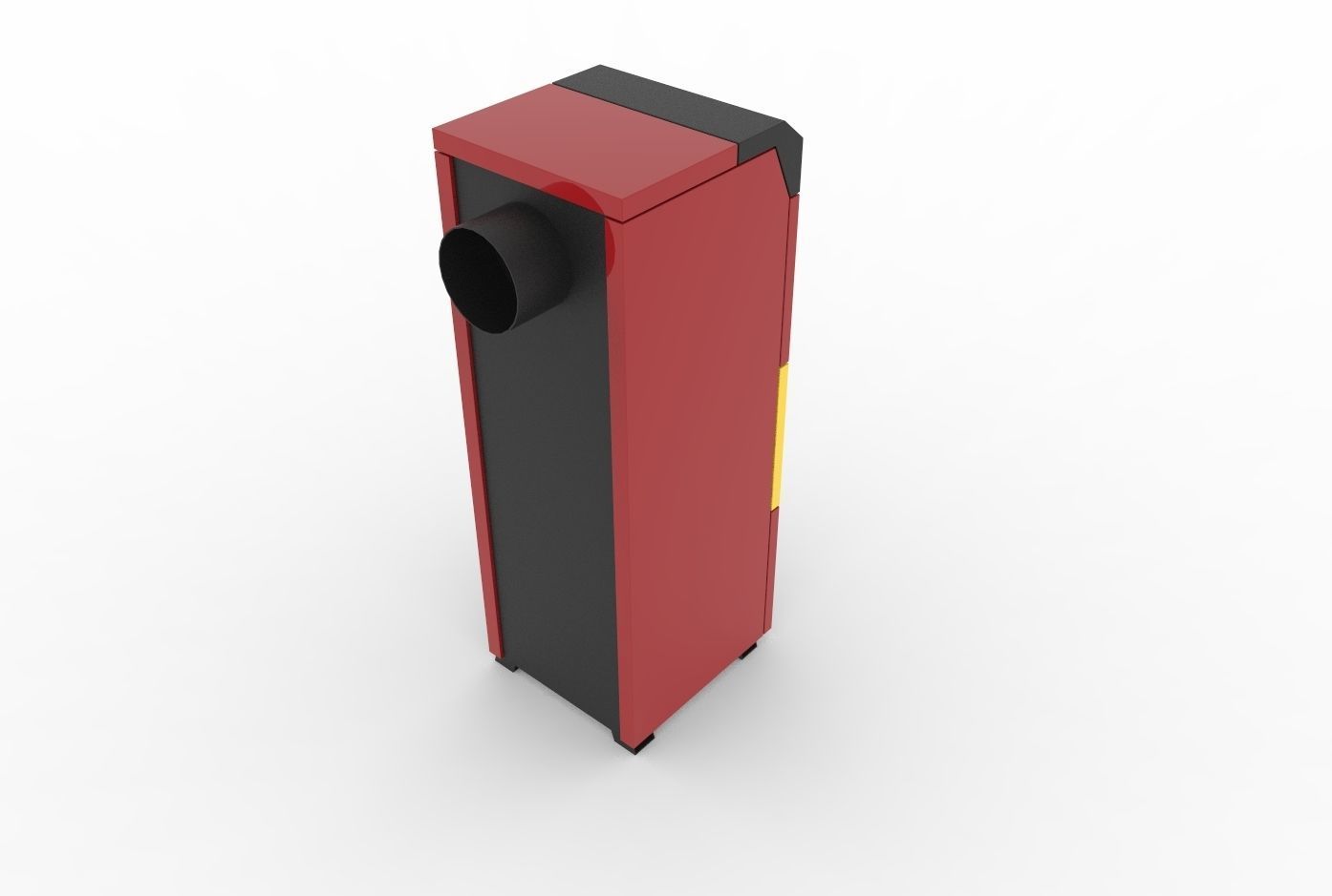 Solid fuel boiler 3D model_5