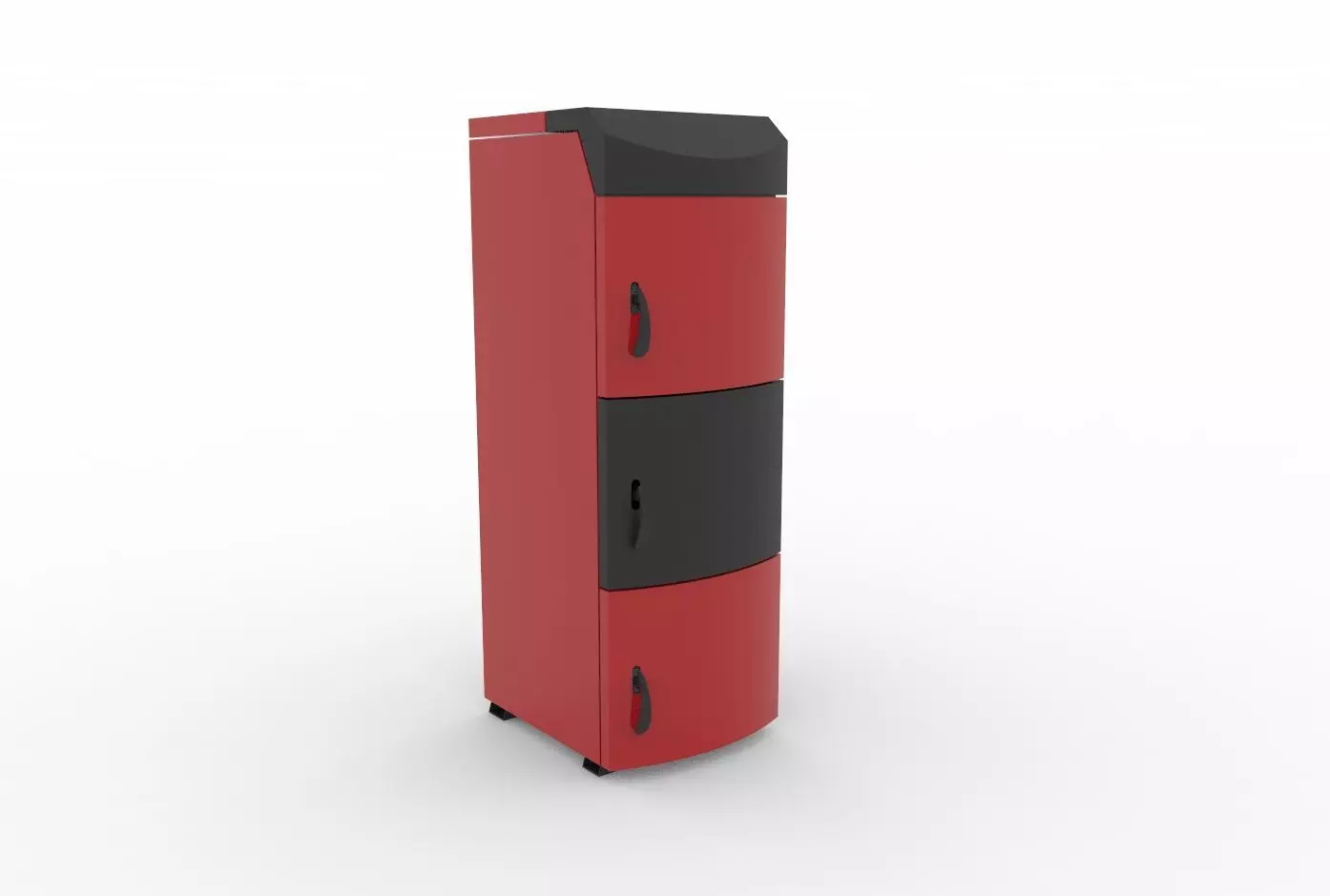 Solid fuel boiler 3D model_0