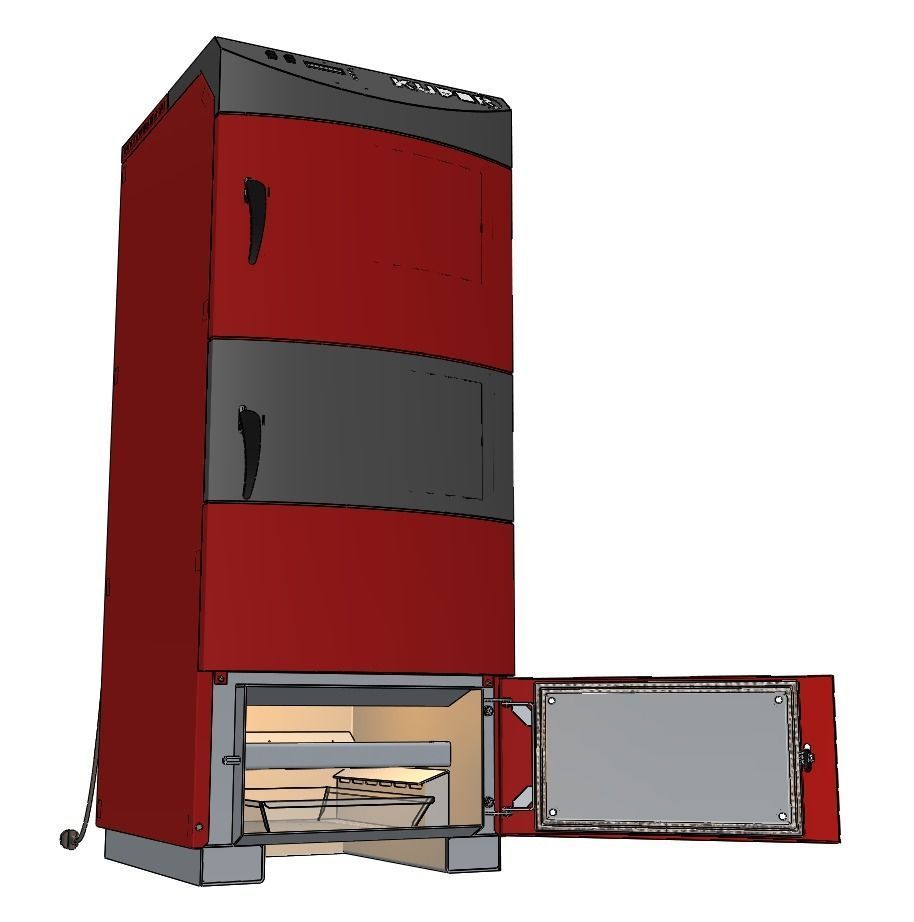 Solid fuel boiler 3D model_18