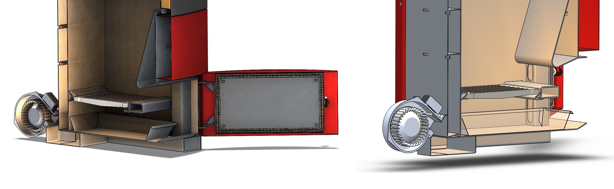 Solid fuel boiler 3D model_17