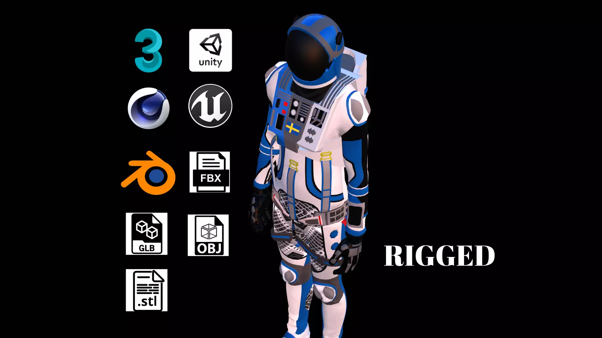 Astronaut Spacesuit 3D model