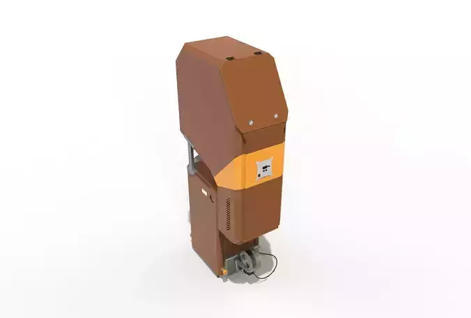 Automatic loader of coal and wood chips 3D model