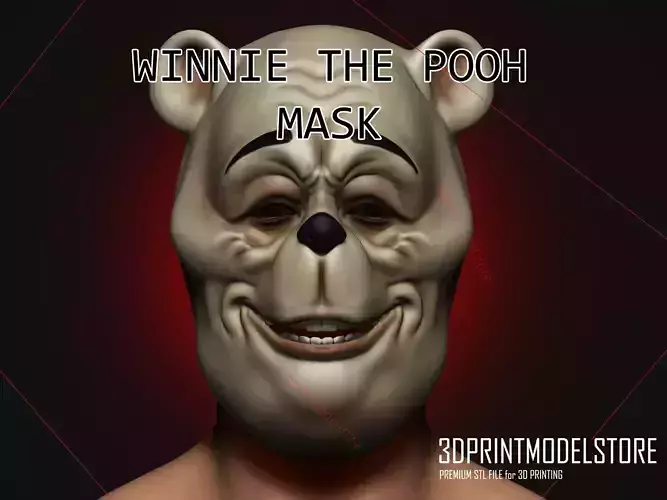 Winnie The Pooh Halloween Mask  3D print model