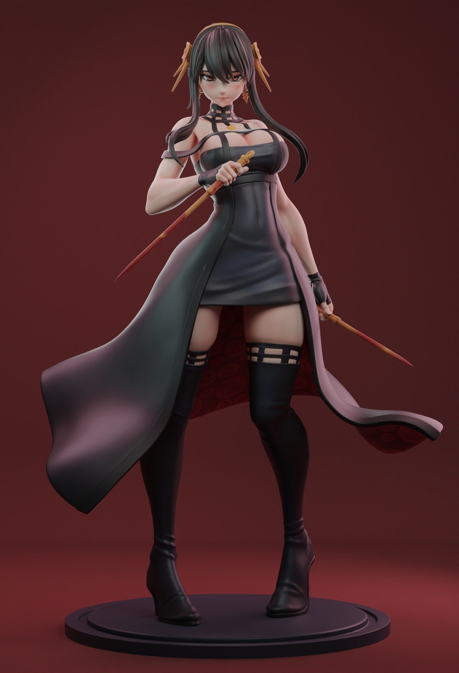 Famliy  Yor forger normal Nsfw version divide and full version 3D print model_0