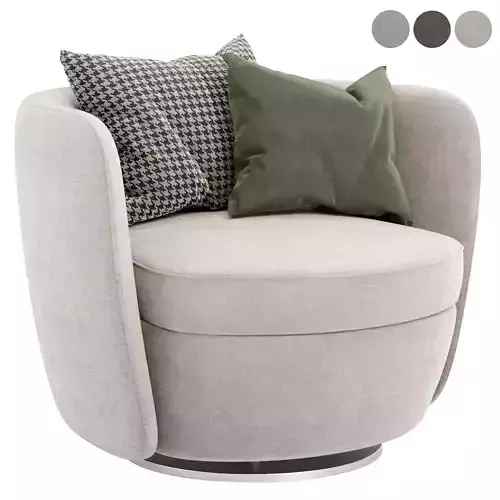 Bellagio swivel armchair 3D model