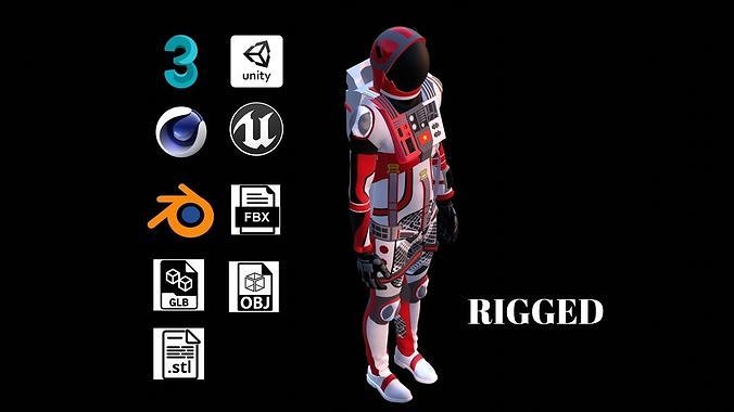 Astronaut Spacesuit Vietnam 3D model