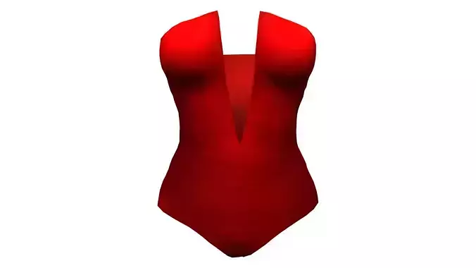 Ladies Strapless Bodysuit V-cut