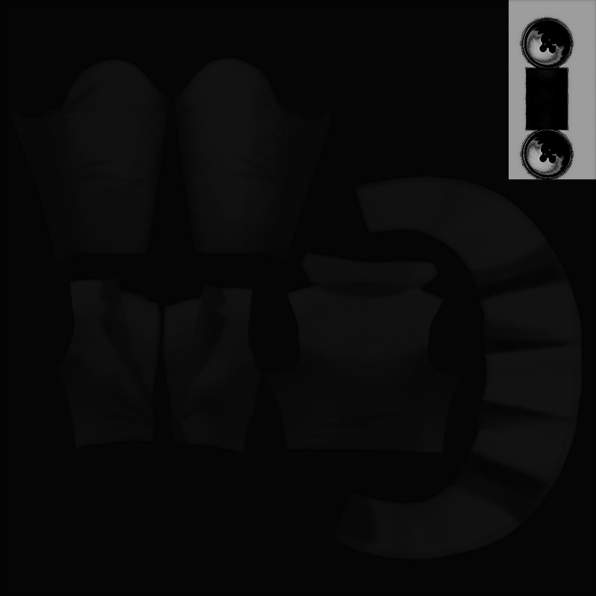 Ladies Peplum Style Jacket Low-poly 3D model_9