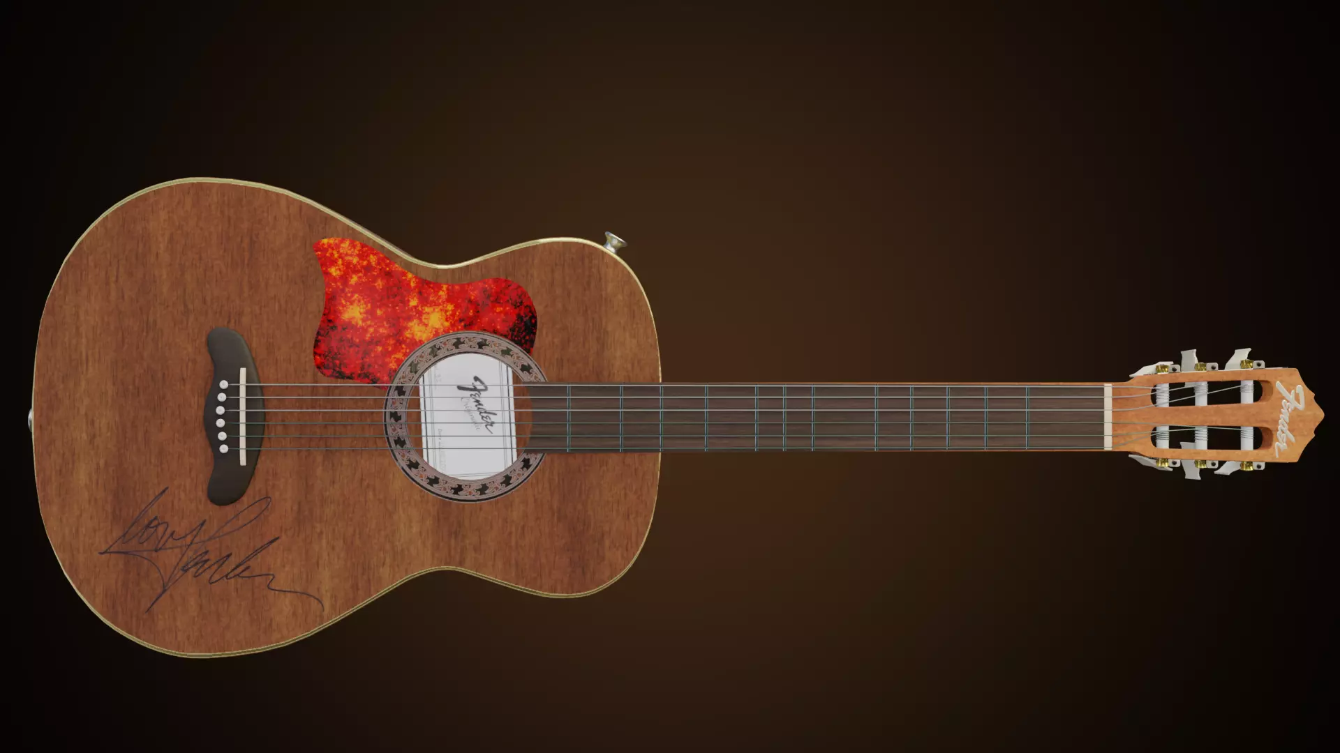 CLASSICAL GUITAR Free 3D model