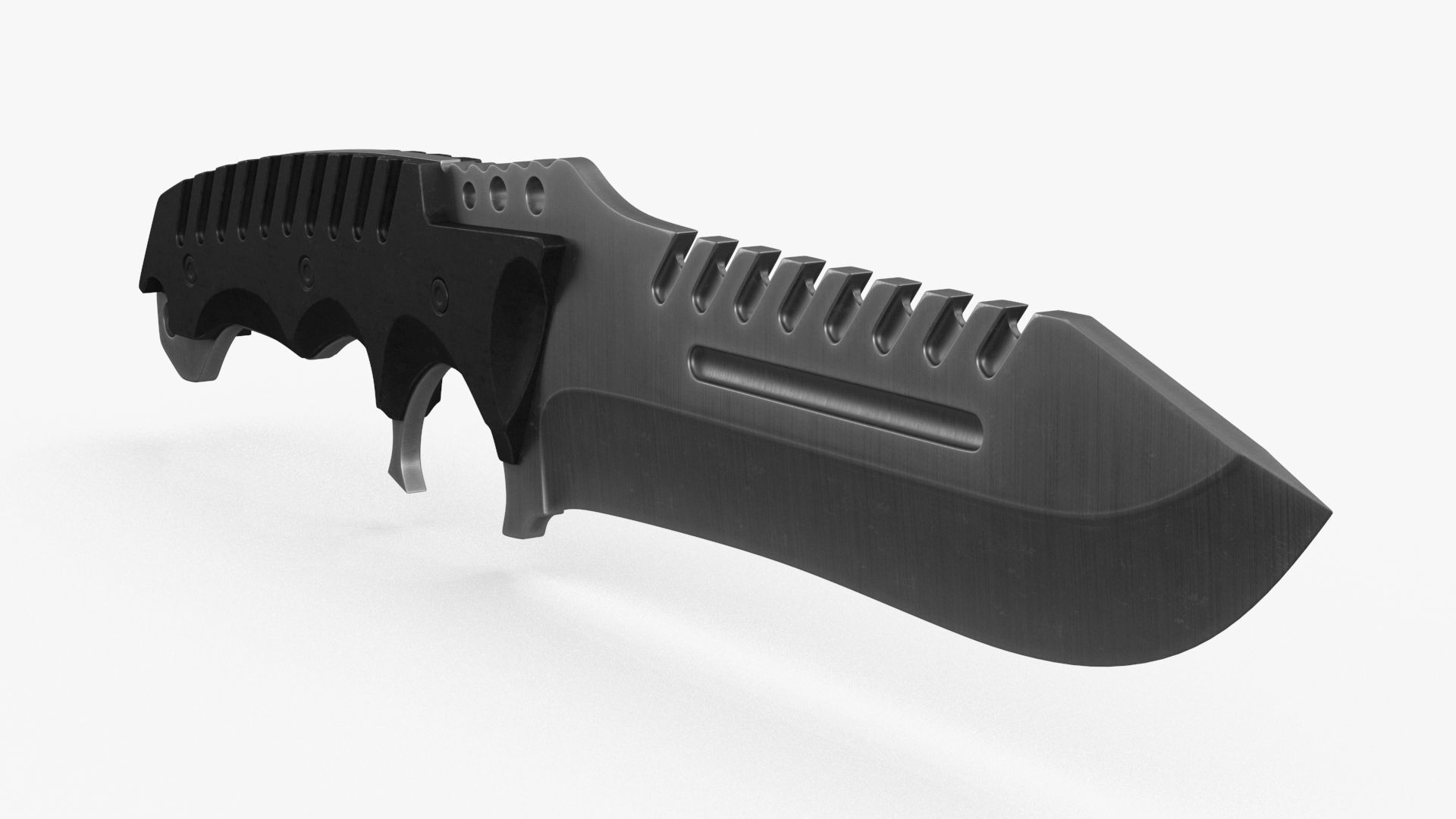 Combat Tactical Knife v1 Low-poly 3D model_7