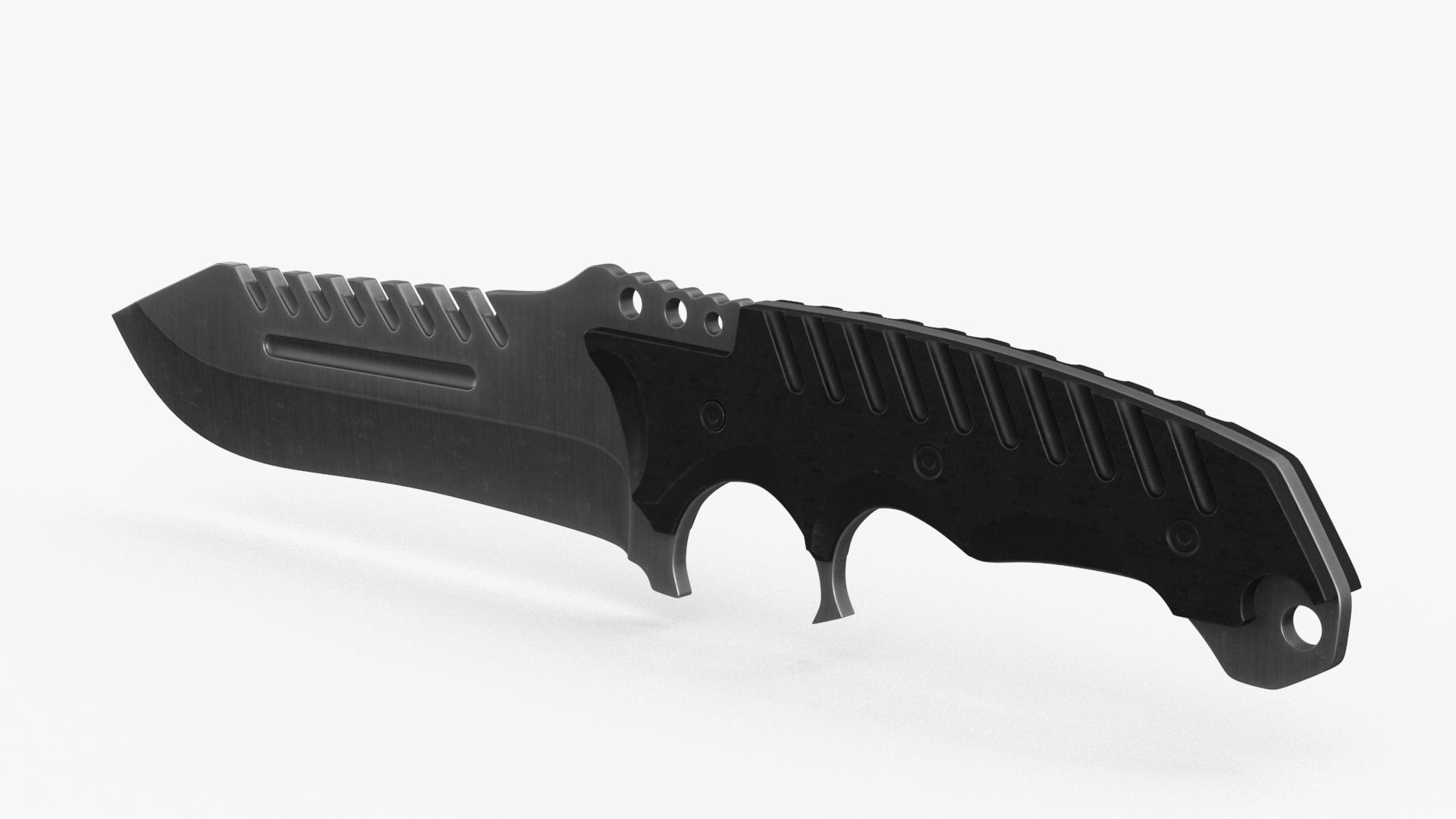 Combat Tactical Knife v1 Low-poly 3D model_3