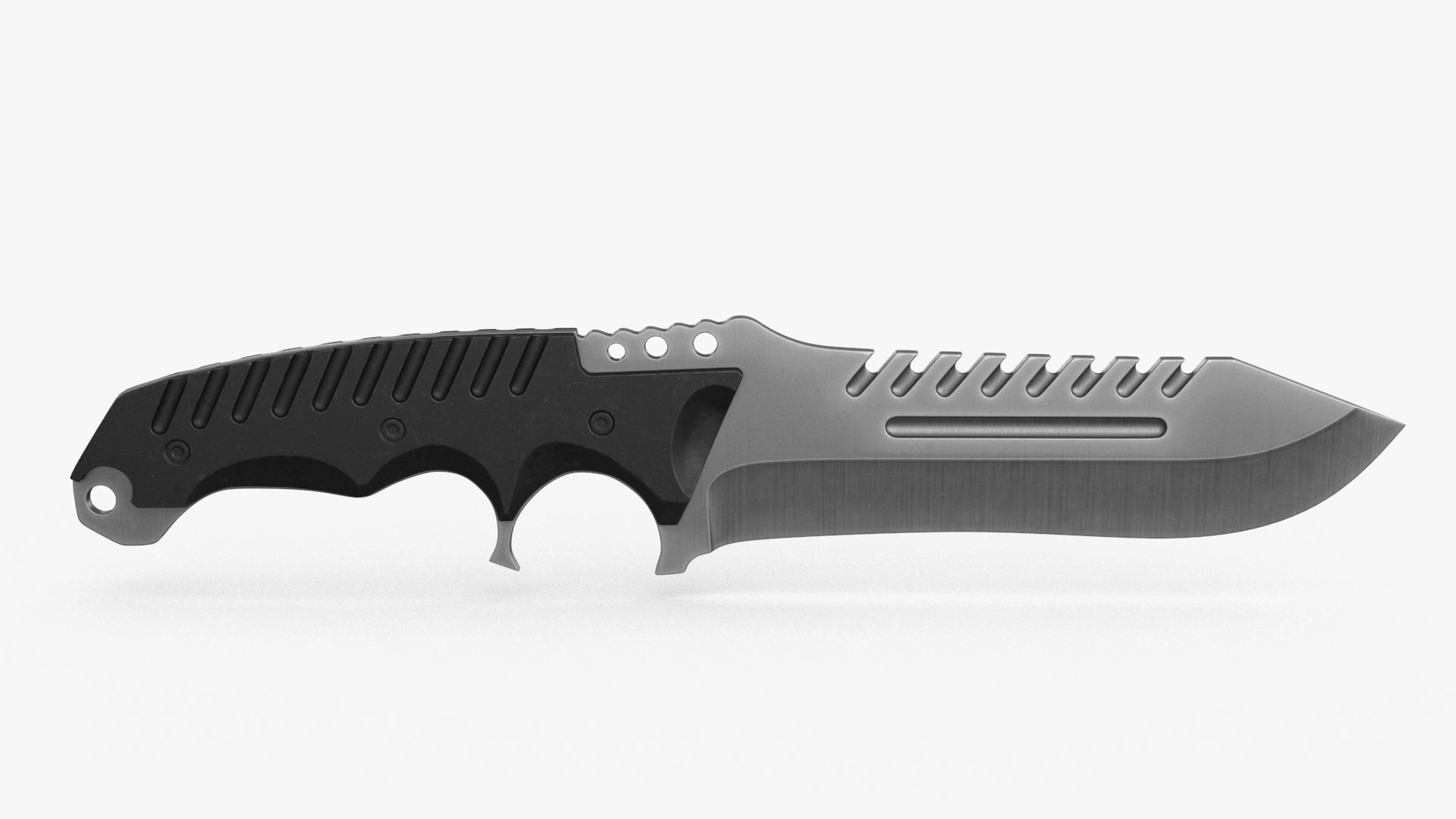 Combat Tactical Knife v1 Low-poly 3D model_6
