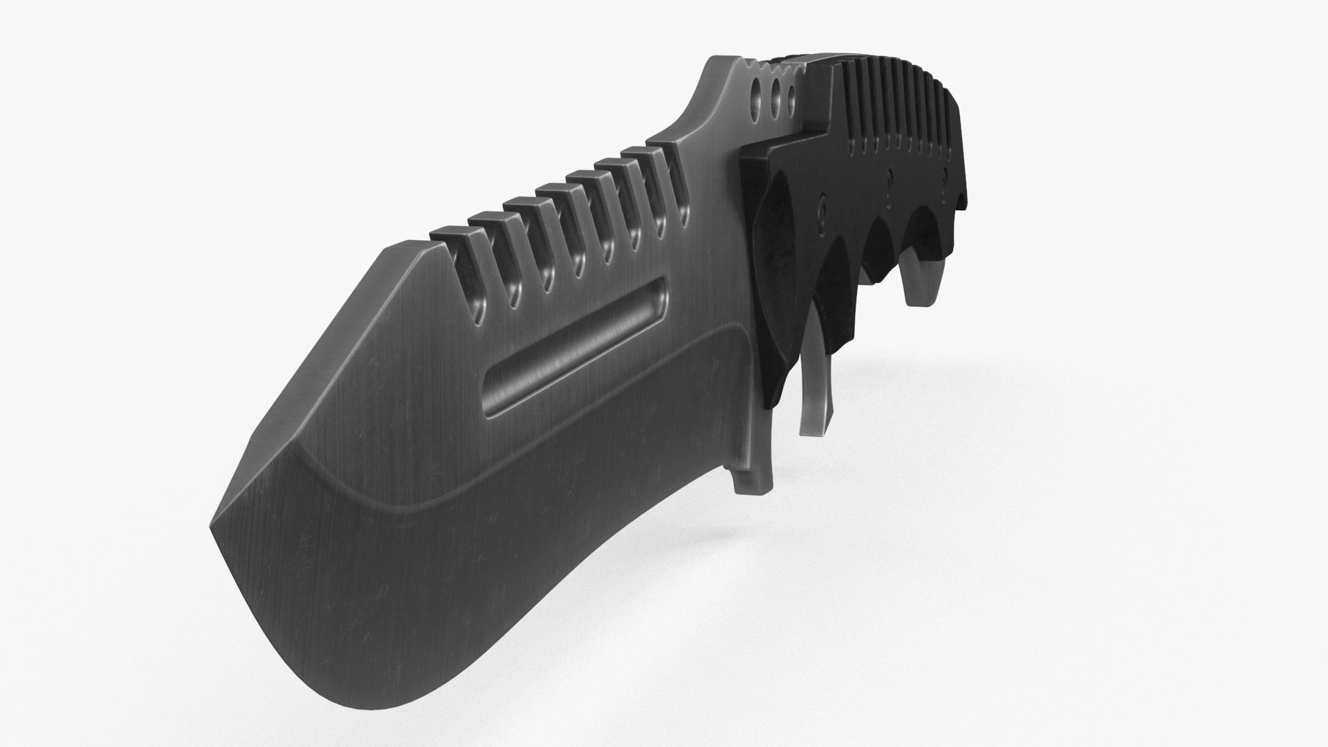 Combat Tactical Knife v1 Low-poly 3D model_8