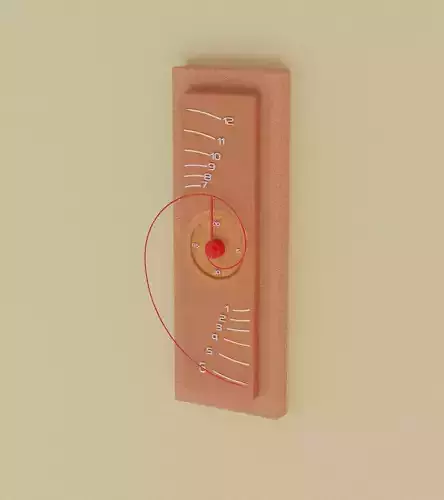 fibonacci wooden wall clock