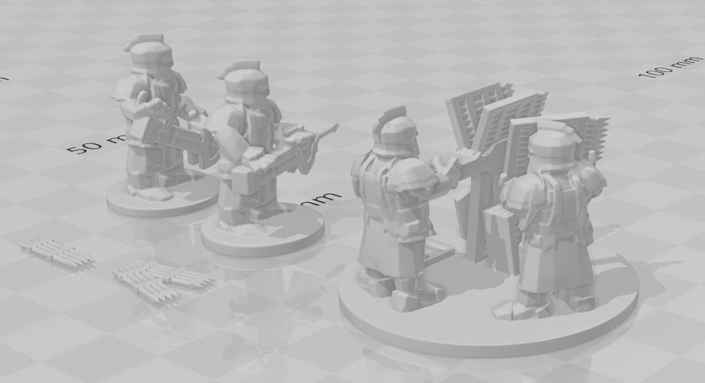 dwarf bolt shooters and scorpion repeating Ballista 28mm 3D print model_2