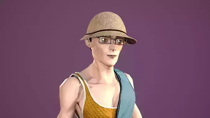 Archer boy with bow and arrow