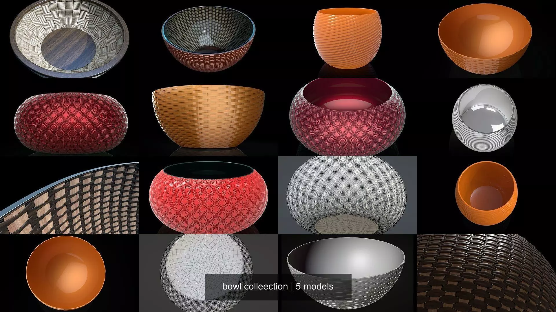 bowl colleection 3D Model Collection_0