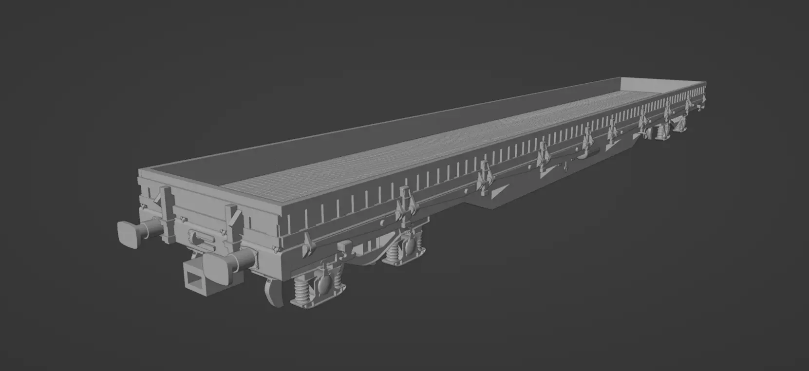 H0 1-87 scale Res 676 flat wagon 3D print model