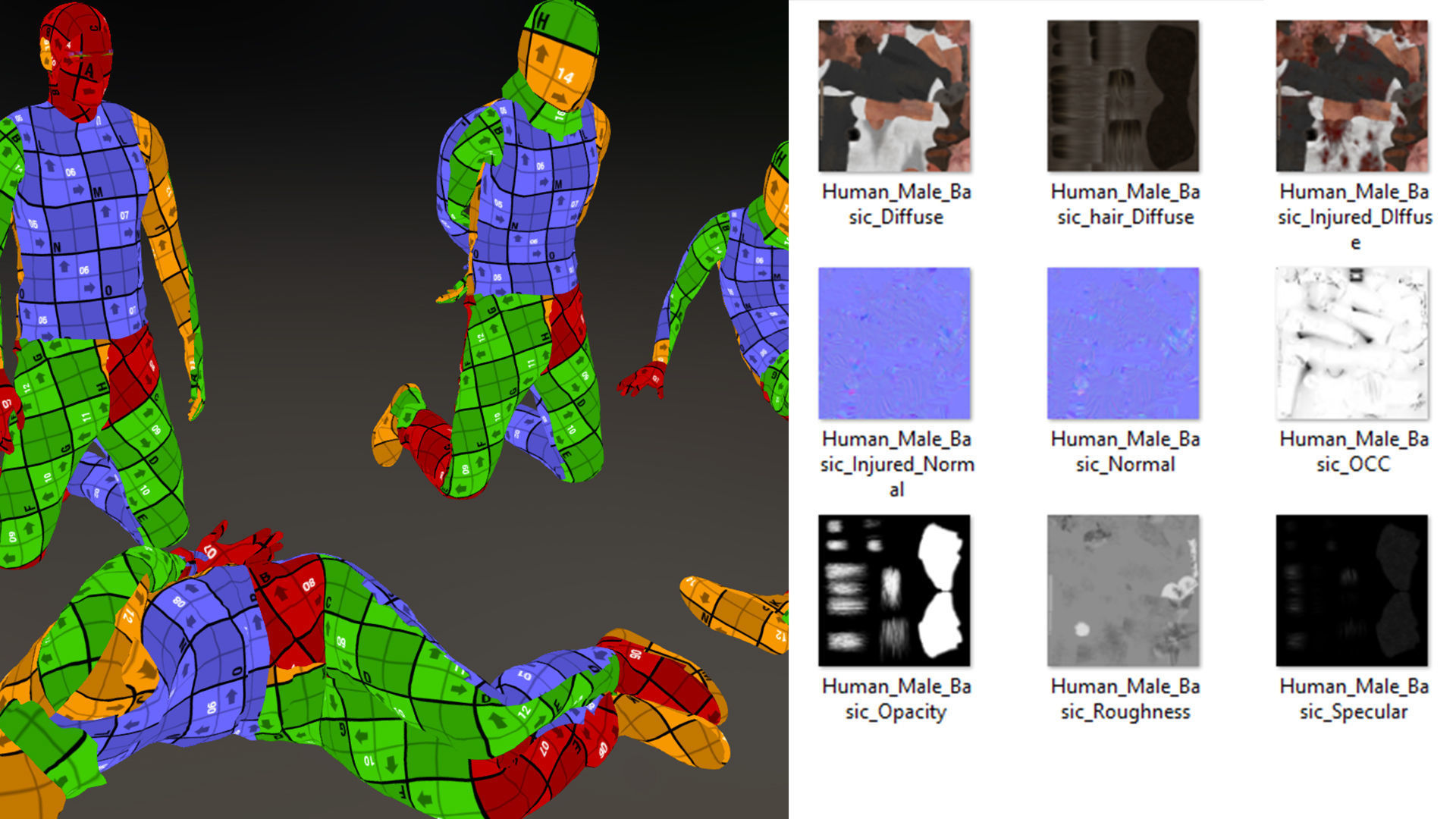 Hostage Prisoner asset with idle Animations Low-poly 3D model_8
