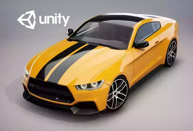 Realistic Car HD 05 Low-poly 3D model
