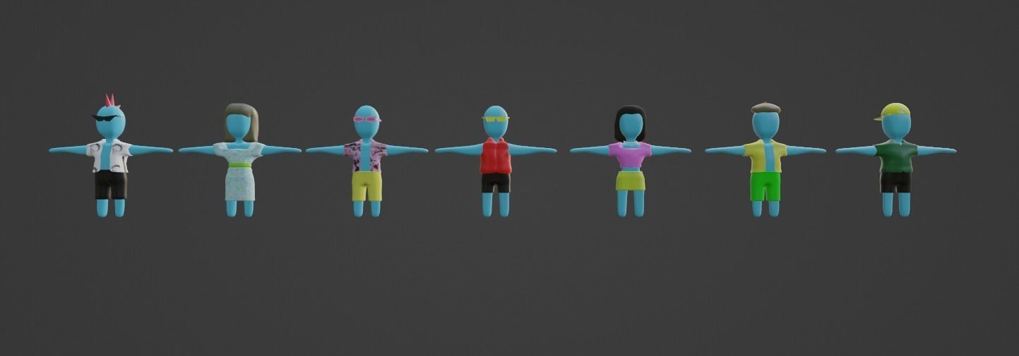 3D Game Character Asset Low-poly 3D model_2