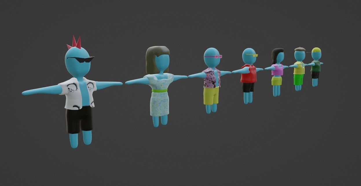 3D Game Character Asset Low-poly 3D model_10