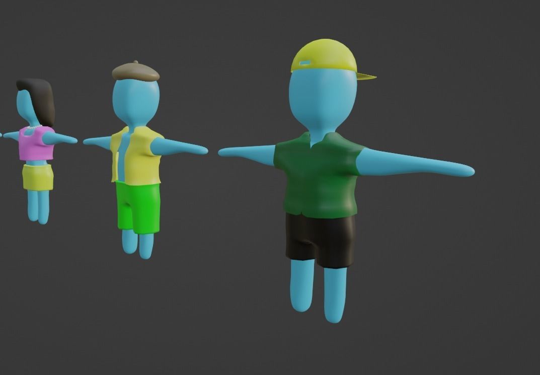 3D Game Character Asset Low-poly 3D model_6