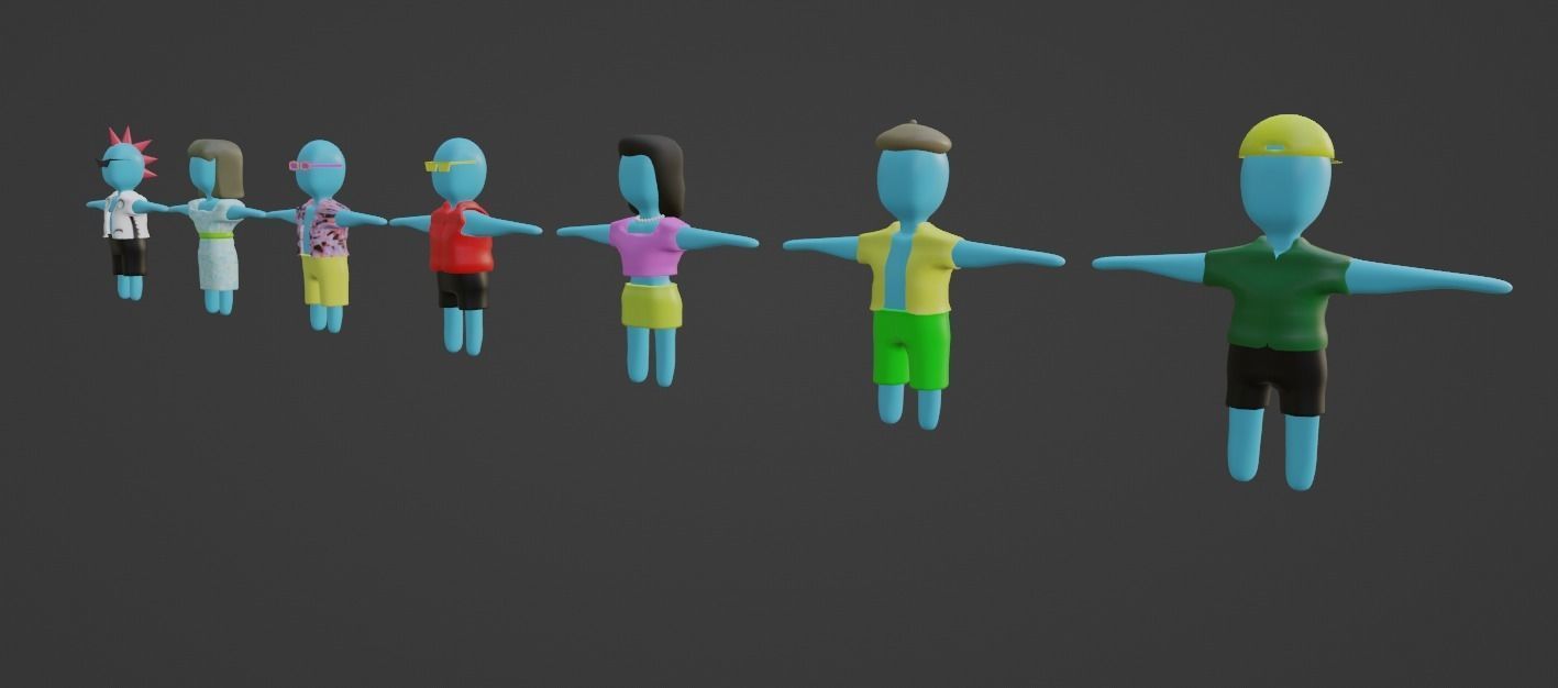 3D Game Character Asset Low-poly 3D model_1