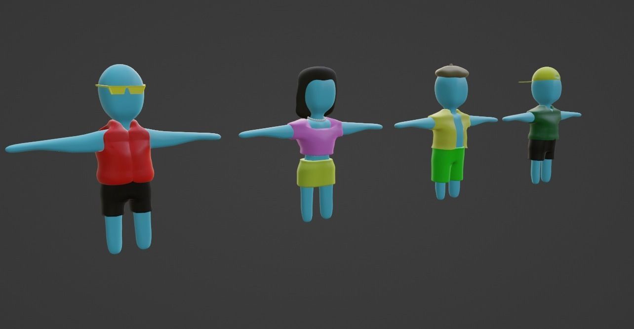 3D Game Character Asset Low-poly 3D model_5